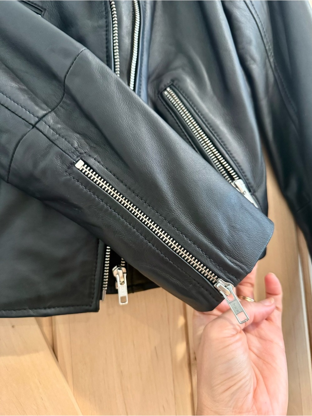 Halogen Leather Jacket - Picture 3 of 9